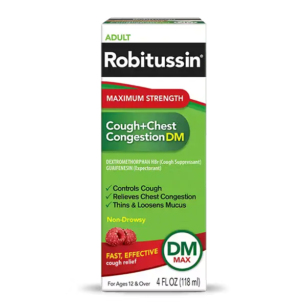 Robitussin Maximum Strength Cough and Chest Congestion DM image